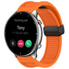 Para Amazfit GTR 2 Correa de reloj de silicona con hebilla magnética plegable de 22 mm (naranja)