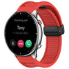 Para Amazfit GTR 2 Correa de reloj de silicona con hebilla magnética plegable de 22 mm (rojo)