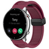 Correa de silicona con hebilla magnética plegable para reloj Amazfit GTR 2 de 22 mm (rojo vino)