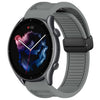 Para Amazfit 3 Correa de reloj de silicona con hebilla magnética plegable de 22 mm (gris)