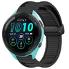 Para Garmin Forerunner 265 Correa de reloj de silicona con hebilla magnética plegable de 22 mm (negro)