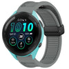 Para Garmin Forerunner 265 Music Correa de reloj de silicona con hebilla magnética plegable de 22 mm (gris)