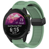 Para Garmin Forerunner 255 Correa de reloj de silicona con hebilla magnética plegable de 22 mm (verde)