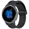Para Garmin Venu 2 Correa de reloj de silicona con hebilla magnética plegable de 22 mm (negro)