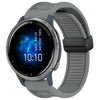 Para Garmin Venu 2 Correa de reloj de silicona con hebilla magnética plegable de 22 mm (gris)