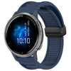 Para Garmin Venu 2 Correa de reloj de silicona con hebilla magnética plegable de 22 mm (azul medianoche)