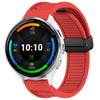 Para Garmin Venu 3 Correa de reloj de silicona con hebilla magnética plegable de 22 mm (rojo)
