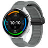 Correa de reloj de silicona con hebilla magnética plegable de 22 mm para Garmin Venu 3 (gris)