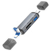 ADS-307 Adaptador OTG de transferencia de datos USB / Type-C / Micro Plug SD TF Card U-Disk Reader