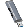 Estación de expansión de concentrador USB 3 en 1 ADS-302A (gris)