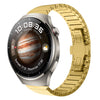 Para Huawei Watch 4 Pro Correa de reloj de aleación con hebilla de mariposa y pintura de una cuenta de 22 mm (dorado)