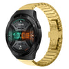 Para Huawei Watch GT 2e 22 mm Correa de reloj de aleación con hebilla de mariposa y pintura de una cuenta (dorado)