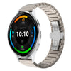 Para Garmin Venu 3 Correa de reloj de aleación con hebilla de mariposa y pintura de una cuenta de 22 mm (color titanio)