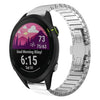 Para Garmin Forerunner 255 Music 22 mm One Bead Paint Mariposa Hebilla Correa de reloj de aleación (Plata)