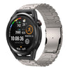 Correa de acero con hebilla de doble cierre para Huawei Watch GT Runner de 22 mm (titanio)