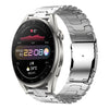 Correa de acero con hebilla de doble cierre para Huawei Watch 3/3 Pro de 22 mm (plateada)