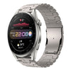 Correa de acero con hebilla de doble cierre para Huawei Watch 3/3 Pro de 22 mm (titanio)