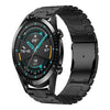 Correa de reloj de acero de titanio con hebilla de doble cierre y diseño de tortuga para Huawei Watch GT 2 de 46 mm y GT 2 Pro de 22 mm (negra)