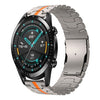 Correa de reloj de acero de titanio con hebilla de doble cierre y forma de tortuga para Huawei Watch GT 2 de 46 mm/GT 2 Pro de 22 mm (naranja titanio)