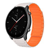 Correa de silicona magnética en forma de I para reloj Amazfit GTR 2e de 22 mm (luz de estrellas y naranja)