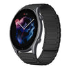 Correa de silicona magnética en forma de I para reloj deportivo Amazfit 3 de 22 mm (negra)