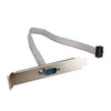 Cable plano con conector serial RS232 JUNSUNMAY DB9 macho de 9 pines a IDC hembra de 10 pines, 28 cm