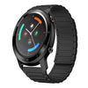 Correa de silicona magnética en forma de I para reloj Ticwatch GTX de 22 mm (negra)