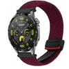 Correa de reloj trenzada con hebilla magnética para Huawei Watch GT4 de 46 mm y 22 mm (verde oliva)
