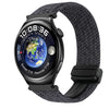 Correa de reloj trenzada con hebilla magnética de 22 mm para Huawei Watch 4 (rojo vino)
