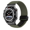 Correa de reloj trenzada con hebilla magnética para Huawei Watch Ultimate de 22 mm (gris metalizado)
