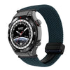 Correa de reloj trenzada con hebilla magnética para Huawei Watch Ultimate de 22 mm (verde bosque)