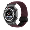 Correa de reloj trenzada con hebilla magnética para Huawei Watch Ultimate de 22 mm (gota de cereza)