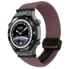 Correa de reloj trenzada con hebilla magnética para Huawei Watch Ultimate de 22 mm (morado ahumado)
