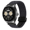 Correa de reloj trenzada con hebilla magnética de 22 mm para Huawei Watch Buds (negra)