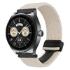 Correa de reloj trenzada con hebilla magnética de 22 mm para Huawei Watch Buds (negro Starlight)
