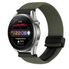 Correa de reloj trenzada con hebilla magnética de 22 mm para Huawei Watch 3 Pro (gris metálico)