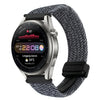 Correa de reloj trenzada con hebilla magnética de 22 mm para Huawei Watch 3 Pro (negro grafito)