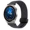 Correa de reloj trenzada con hebilla magnética para Huawei Watch GT3 Pro de 46 mm y 22 mm (rojo vino)