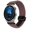 Correa de reloj trenzada con hebilla magnética para Huawei Watch GT3 Pro de 46 mm y 22 mm (morado ahumado)