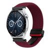 Correa de reloj trenzada con hebilla magnética para Huawei Watch GT3 de 46 mm y 22 mm (negra, arena y roja)