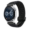 Correa de reloj trenzada con hebilla magnética para Huawei Watch GT3 de 46 mm y 22 mm (estrellas negras)