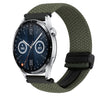 Correa de reloj trenzada con hebilla magnética para Huawei Watch GT3 de 46 mm y 22 mm (gris metalizado)