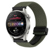 Correa de reloj trenzada con hebilla magnética de 22 mm para Huawei Watch 3 Pro (gris metálico)