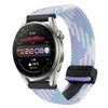 Correa de reloj trenzada con hebilla magnética de 22 mm para Huawei Watch 3 Pro (violeta)