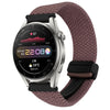 Correa de reloj trenzada con hebilla magnética de 22 mm para Huawei Watch 3 Pro (morado ahumado)