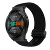 Correa de reloj trenzada con hebilla magnética de 22 mm para Huawei Watch GT 2e (negro metálico)