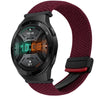 Correa de reloj trenzada con hebilla magnética de 22 mm para Huawei Watch GT 2e (verde oliva)