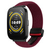 Correa de reloj trenzada con hebilla magnética de 22 mm para Amazfit Watch Bip 5 (arena negra)