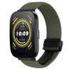 Correa de reloj trenzada con hebilla magnética de 22 mm para Amazfit Watch Bip 5 (verde oliva)