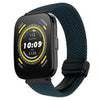 Correa de reloj trenzada con hebilla magnética de 22 mm para Amazfit Watch Bip 5 (verde bosque)